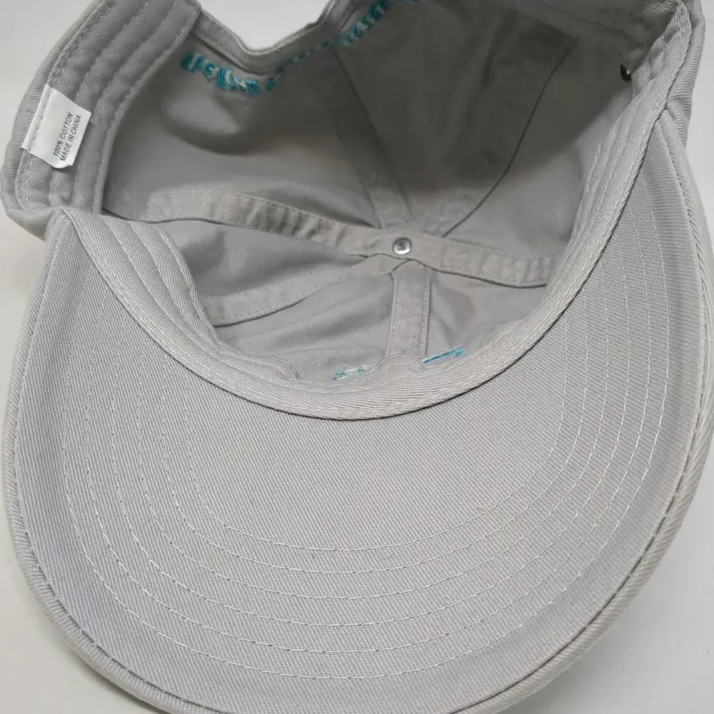 Island Oasis Baseball Cap Gray One Size Slideback Frozen Beverages Graphic Hat